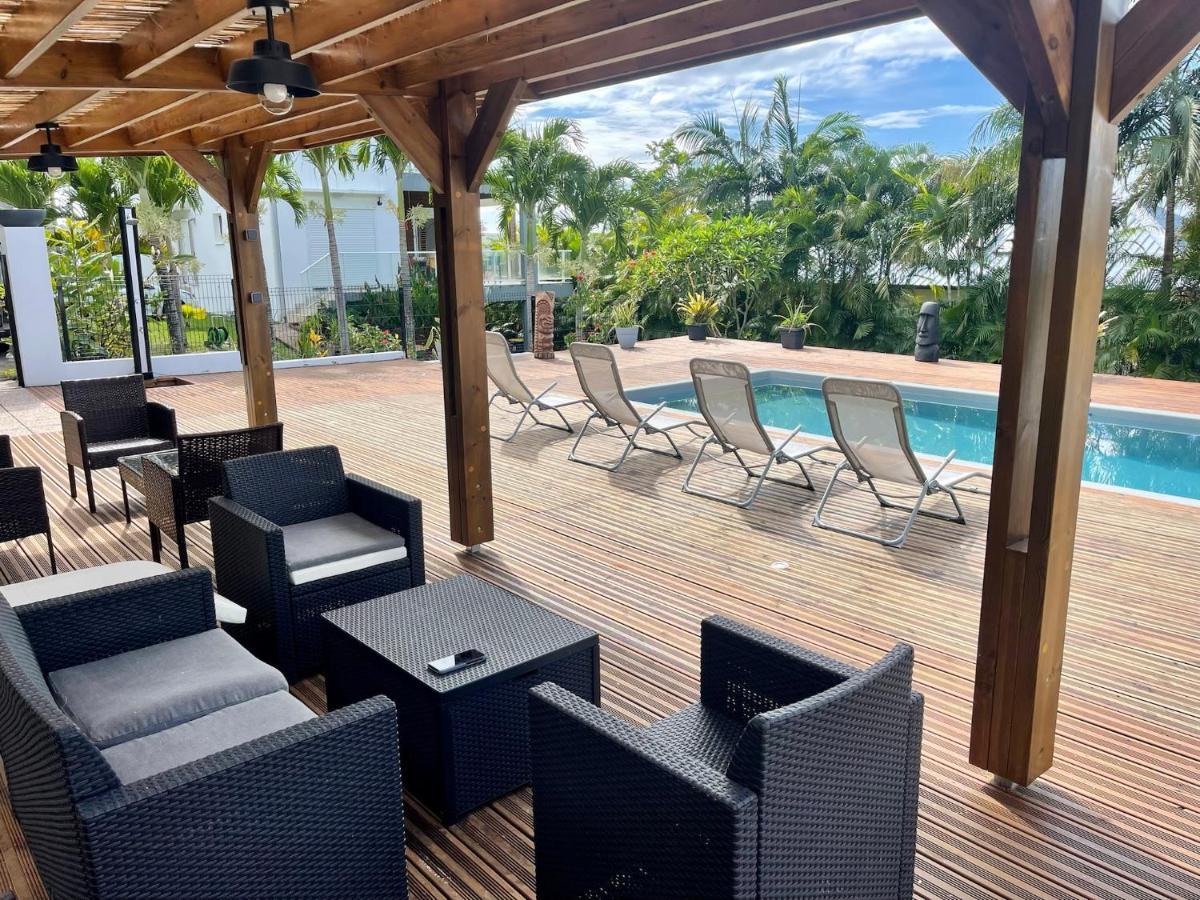 Grande Villa Au Calme - Vue Exceptionnelle - Climatisation - Piscine Sel Chauffee - Jardin Tropical Vincendo Exteriér fotografie