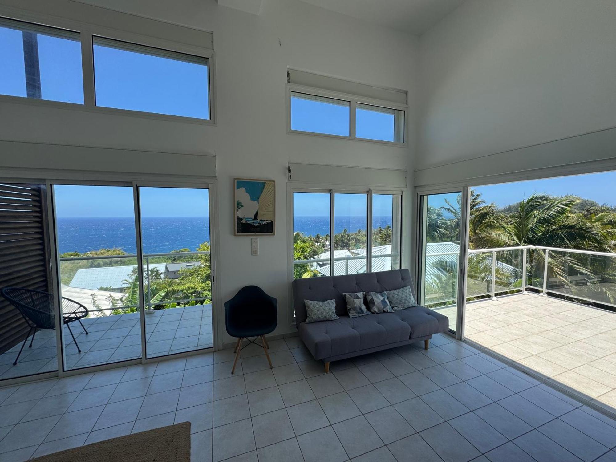 Grande Villa Au Calme - Vue Exceptionnelle - Climatisation - Piscine Sel Chauffee - Jardin Tropical Vincendo Exteriér fotografie